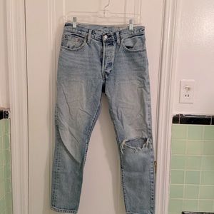Levi’s Original Fit 501 Light Wash Jeans